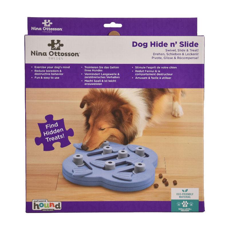 Nina Ottosson Dog Hide N'Slide Interactive Puzzle Purple Level 2