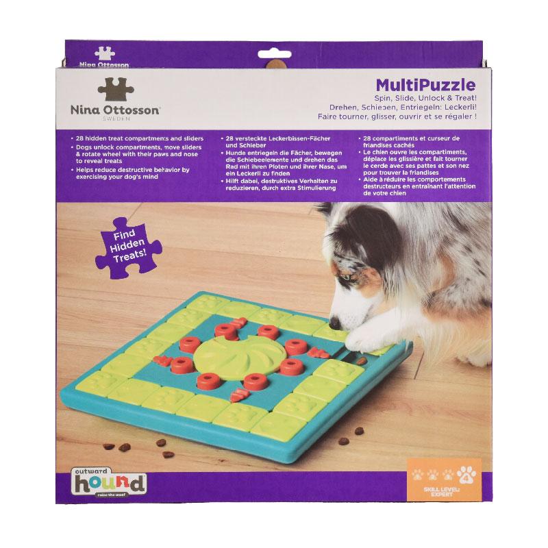 Challenge Slider Interactive Treat Puzzle Dog Toy, Multi