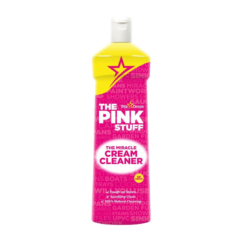 The Pink Stuff - The Miracle Cleaning Paste, Multi-Purpose Spray, Cream  Cleaner, Bathroom Foam And 1 Microfiber Cloth Bundle