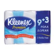 Kleenex Premium Χαρτί Υγείας 9+3 Δώρο 12 Ρολά