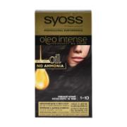 Syoss Oleo Intense Permanent Oil Color Έντονο Μαύρο 1-10 115 ml
