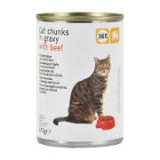 365 Πλήρης Ζωοτροφή για Γάτες Μπουκιές Σε Σάλτσα με Βοδίνο 415 g
