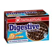 Παπαδοπούλου Μπισκότα Digestive με Μαύρη Σοκολάτα 200 g 