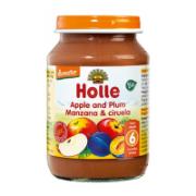 Holle Βιολογική Βρεφική Τροφή Με Μήλο & Δαμάσκηνο 6+ Μηνών 190 g