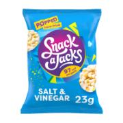 Snack a Jacks Αφράτο Σνακ από Ρύζι & Καλαμπόκι με Γεύση Αλάτι & Ξύδι 23 g
