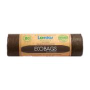 Lordos Καφέ Σακούλες Ecobags για Κουζίνα 54x72cm 20 Τεμάχια
