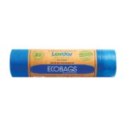 Lordos Μπλε Σακούλες Ecobags Γενικής Χρήσης 75x80cm 20 Τεμάχια