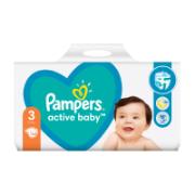 Pampers Active Baby Giant Pack Πάνες μίας Χρήσεως No.3 6-10 kg 104 Τεμάχια