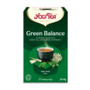 Yogi Tea Green Balance Πράσινο Τσάι με Βότανα & Κομπούχα 17 Φακελάκια 30.6 g