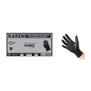 Karen Nitrile Disposable Gloves Black X-Large 100 Pieces