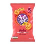 Snack a Jacks Αφράτο Σνακ από Ρύζι & Καλαμπόκι με Γεύση Γλυκιάς Κόκκινης Πιπεριάς 5x19 g