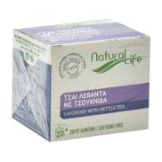 Natural Life Τσάι Λεβάντα με Τσουκνίδα χωρίς Καφεΐνη 20 Φακελάκια 26 g