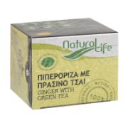 Natural Life Πιπερόριζα με Πράσινο Τσάι 20x1.3 g