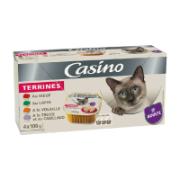 Casino Υγρή Τροφή για Ενήλικες Γάτες Ποικιλία Κρεατικών 4x100 g 