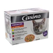 Casino Υγρή Τροφή για Ενήλικες Γάτες Ποικιλία Κρεατικών, Πουλερικών και Σάλτσα Ψαριού 12x100 g