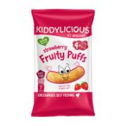 Kiddylicious Σνακ Καλαμποκιού με Γεύση Φράουλα 7+ Μηνών 4x10 g 