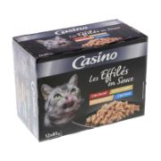 Casino Ολοκληρωμένη Υγρή Τροφή για Γάτες Ποικιλία από Φιλετάκια σε Σάλτσα 12x85 g 