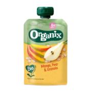 Organix Bio Πουρές Φρούτων Μάνγκο, Αχλάδι & Γκρανόλα +6 Μηνών 100 g