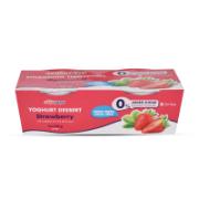 Αλφαμέγα Επιδόρπιο Γιαουρτιού Φράουλα 0% Πρόσθετη Ζάχαρη 2x150 g 