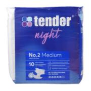 Tender Night Adult Diapers No.2 Medium 10 Pieces CE