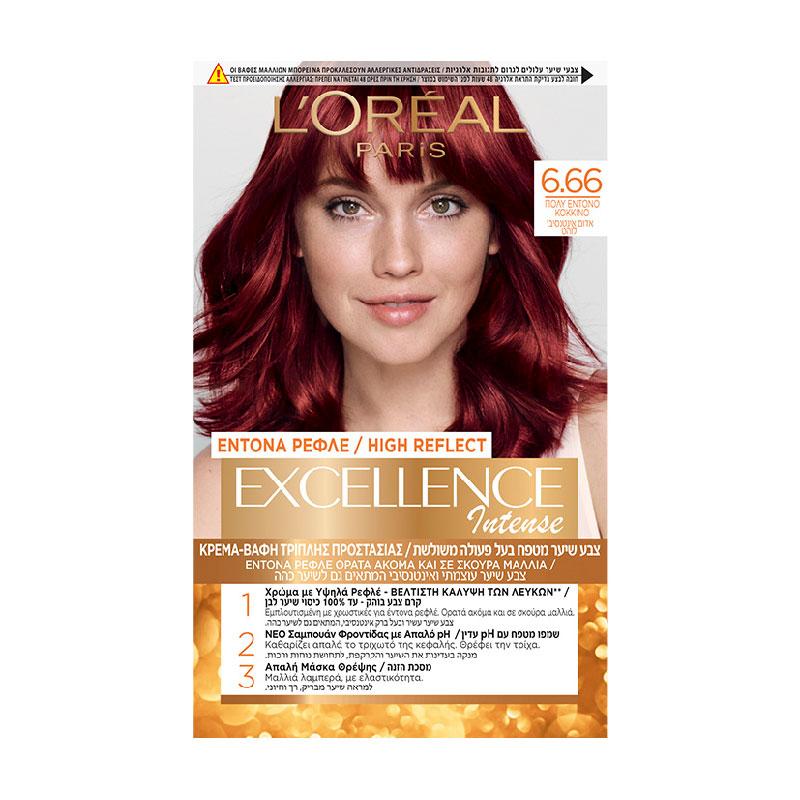 L' Oreal Paris Excellence Creme Hair Color  Intence Red 48 ml