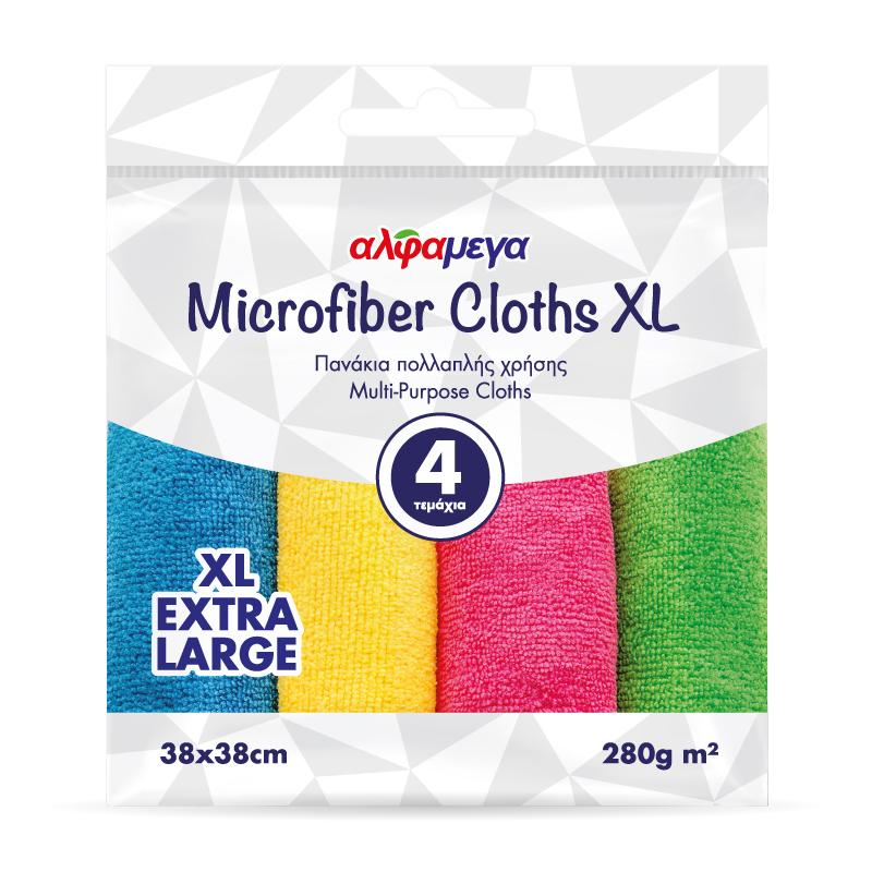 Vileda Microfibre Colour Cloth Multi-Pack (4-pieces)