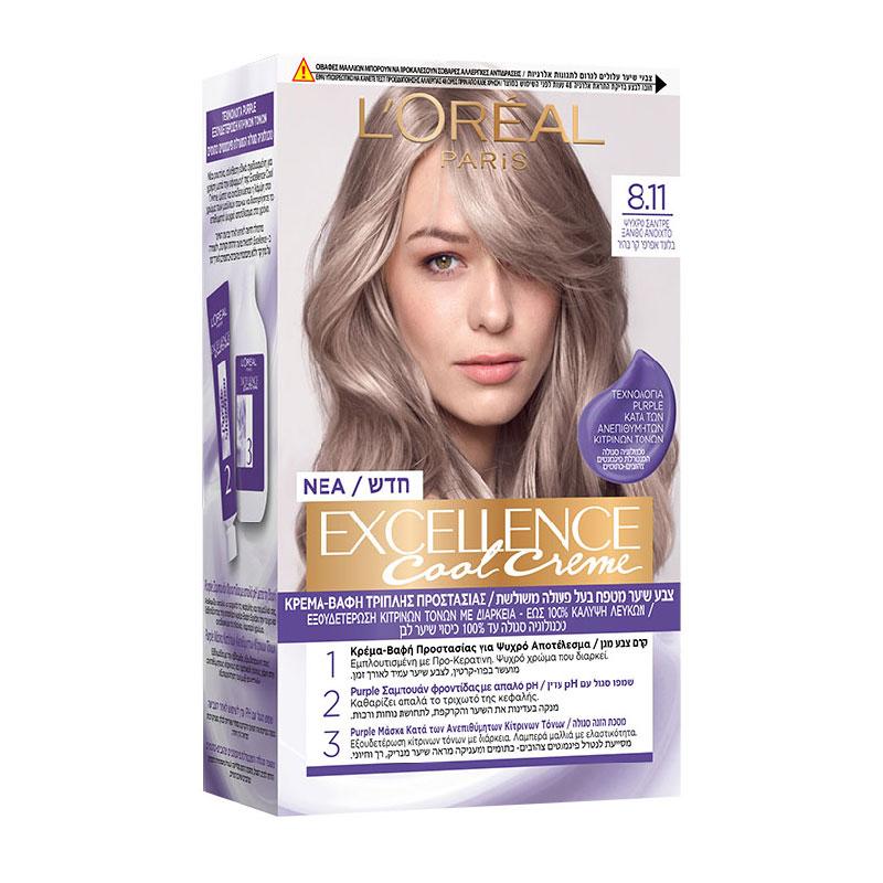 L' Oreal Paris Excellence Cool Creme Hair Color  Ultra Ash Light Blonde  48 ml