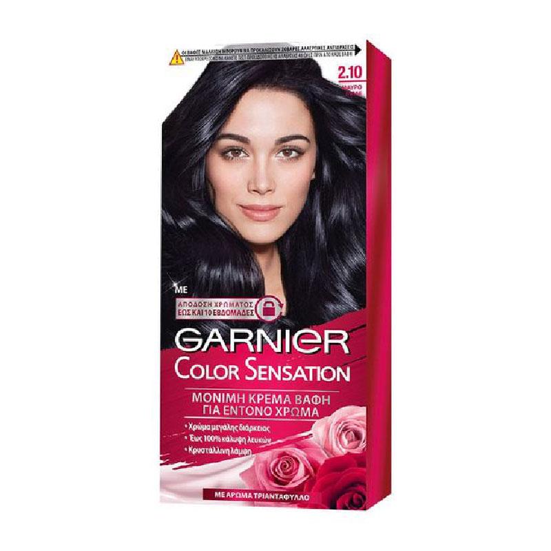 Garnier Color Sensation Permanent Hair Dye Blue Black Νο. 112 ml