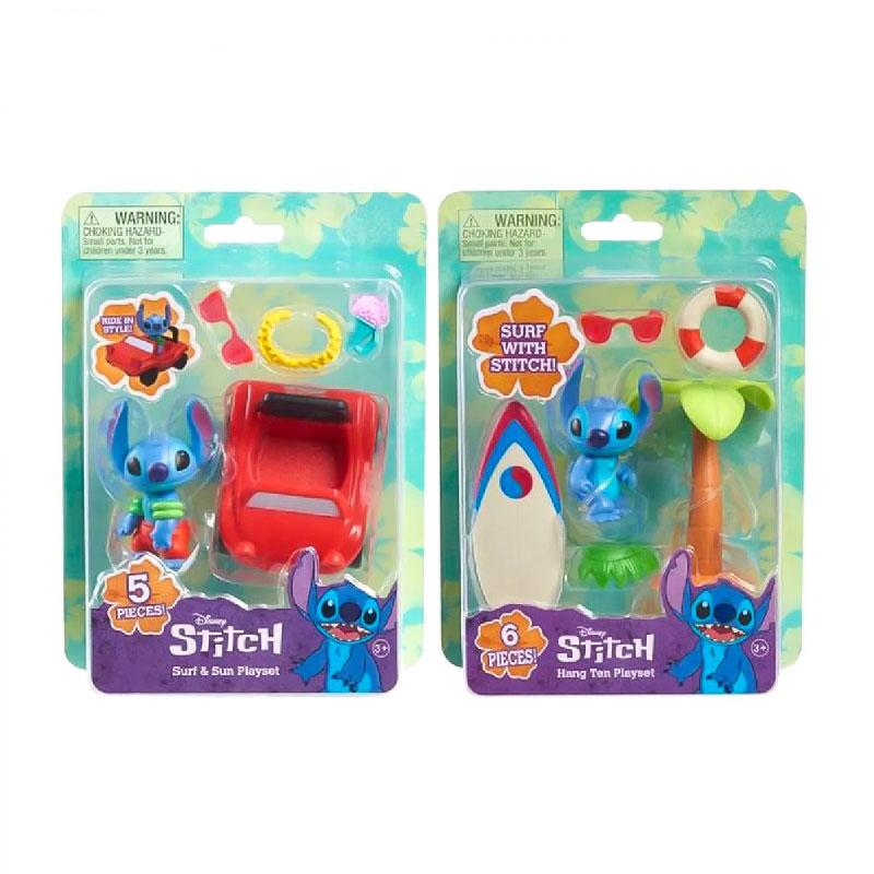 Disney Stitch Surf with Stitch Hang Ten Playset 6 pcs for 3+ Years CE