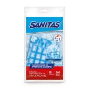 Sanitas Ice Cube Bags with Automatic Sealing 10 Bags 240 Large Ice Cubes 