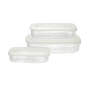 Tontarelli Plastic Food Container Rectangular 3 Pieces CE