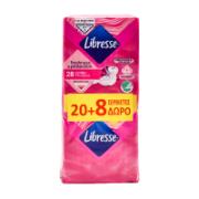Libresse Superabsorbent Thin Sanitary Pads 20+8 Free
