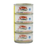 Sheik Fillet White Tuna in Soybean Oil 4x185 g