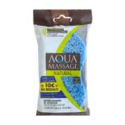 Aqua Massage Natural Cellulose Bath Sponge 1 Piece