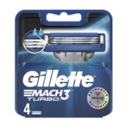 Gillette Mach 3 Turbo Shaving Blades 4 Pieces