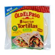 Old El Paso 8 Super Soft Flour Tortillas 326 g