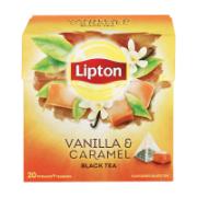 Lipton Vanilla & Caramel Black Tea 20 Tea Bags 34 g