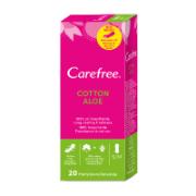 Carefree Cotton Aloe Pantyliners S/M 20 pcs