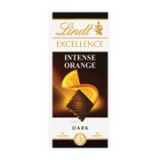 Lindt Excellence Intense Orange Dark Chocolate with Almond Slivers 100 g