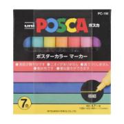 Uni Posca Markers Pastel Colors PC-1M 7 Pieces 