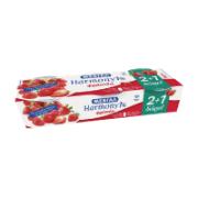 Mevgal Harmony 1% Fat Yoghurt with Strawberry 2+1 Free 3x200 g