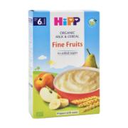 Hipp Organic Baby Cereal Cream Fine Fruits with Milk 6+ months 250 g
