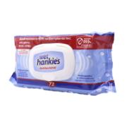 Wet Hankies Antibacterial Wet Wipes for the Hands 72 Pieces