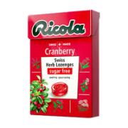 Ricola Cranberry Swiss Herb Lozenges Sugar Free 45 g