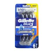 Gillette Blue 3 Razors 6 Pieces