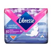 Libresse Comfort & Security Maxi Goodnight with Wings Sanitary Pads 10 Pieces 