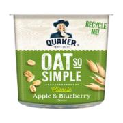 Quaker Apple & Blueberry Flavour Hot Oat Cereal 57 g