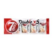 7days Double Croissant with Chocolate & Vanilla Flavour Filling 5x37 g