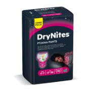 Huggies Dry Nites Pyjama Pants Absorbent Night Diapers 4-7 Age 17-30 Kg 10 Pieces 