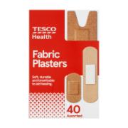 Tesco Medium Assorted Fabric Plasters 40 Pieces